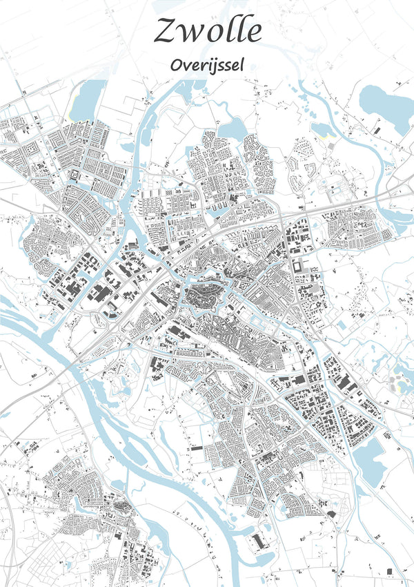 Stadskaart van Zwolle