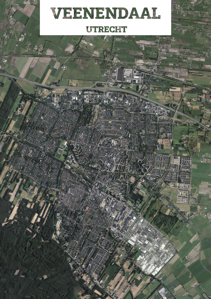 Luchtfoto van Veenendaal