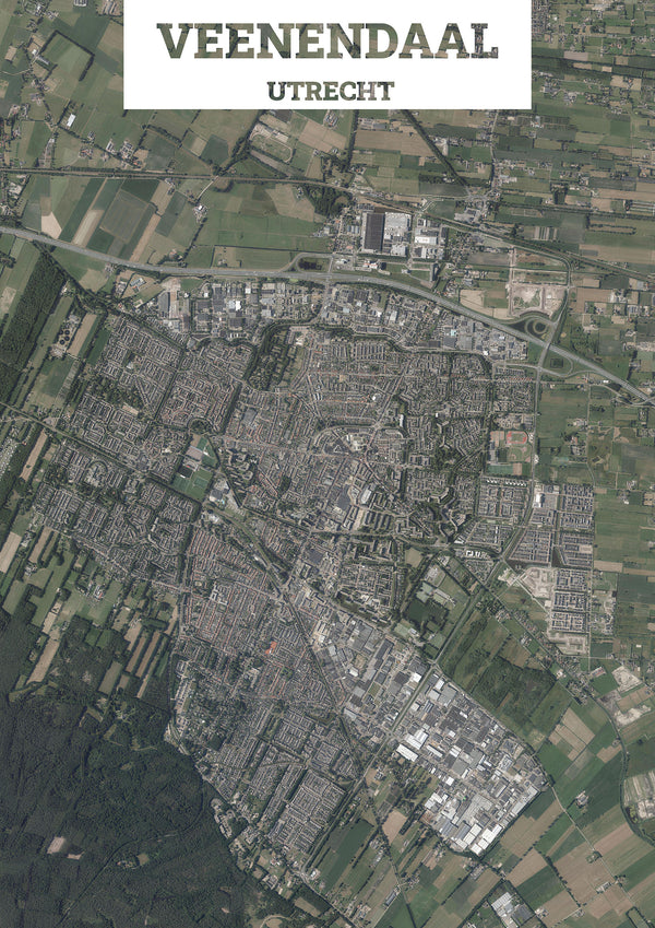 Luchtfoto van Veenendaal