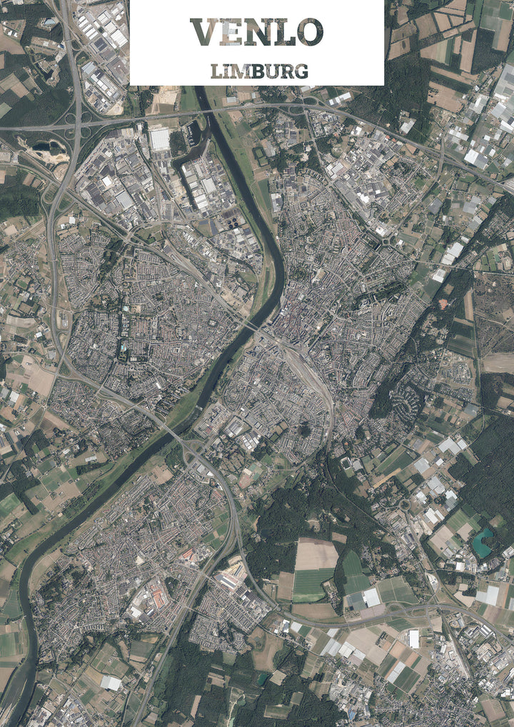 Luchtfoto van Venlo