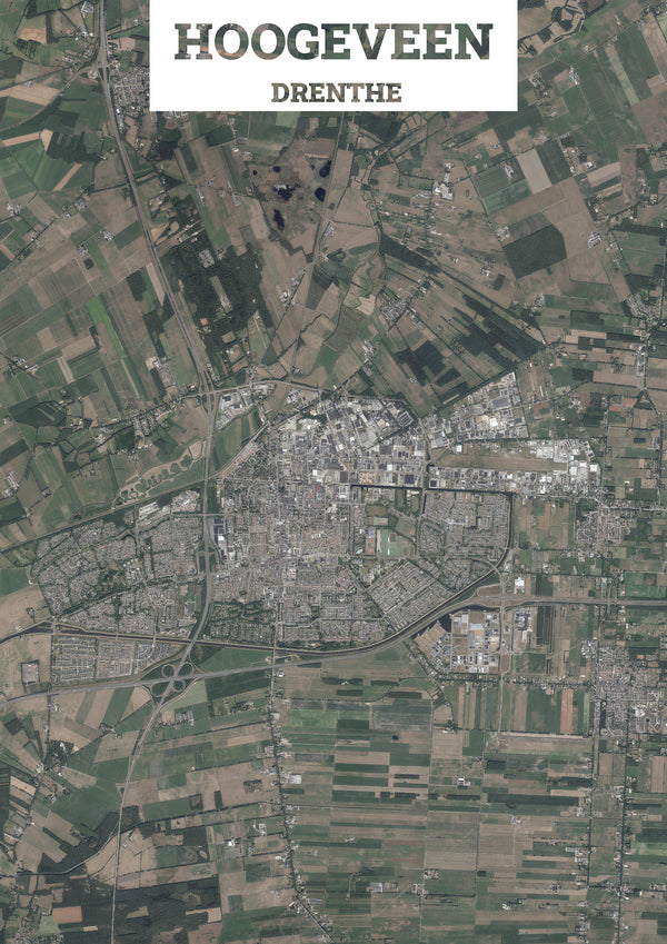 Luchtfoto van Hoogeveen