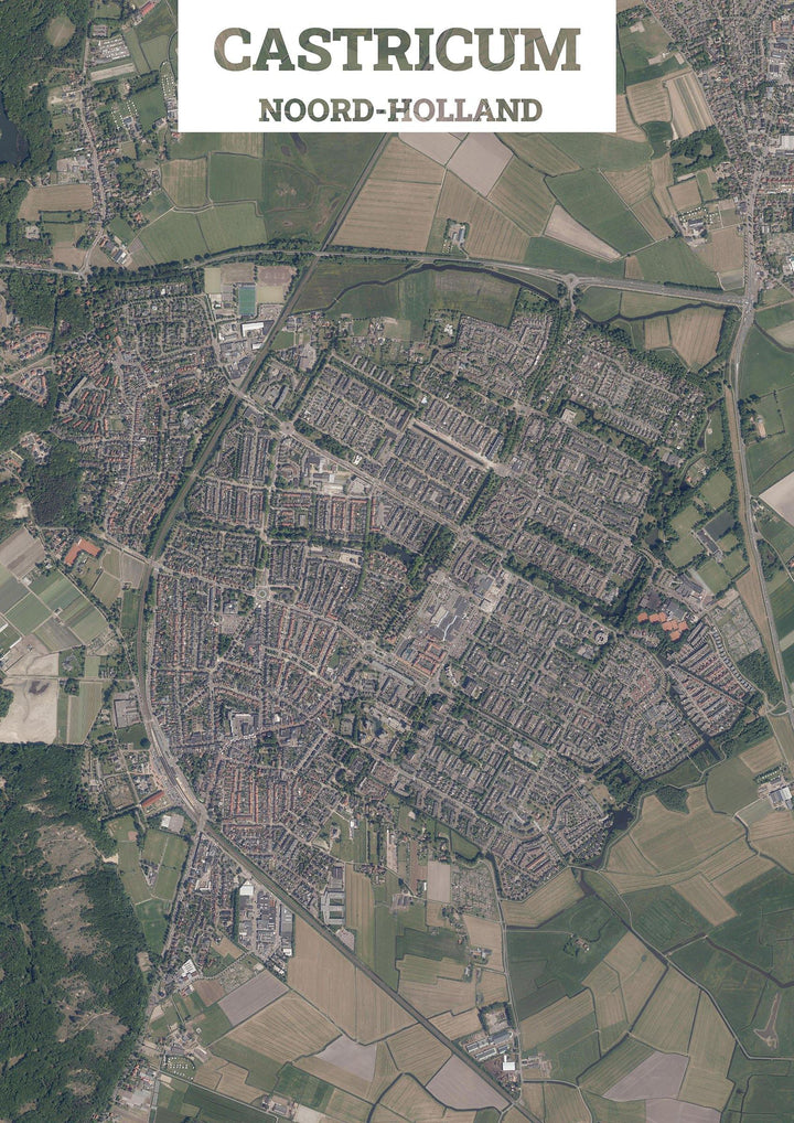 Luchtfoto van Castricum