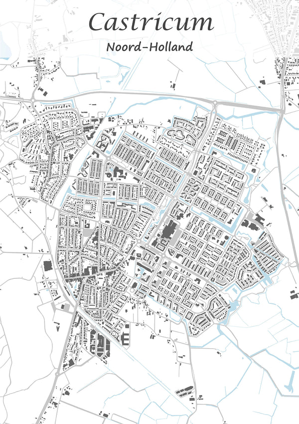 Stadskaart van Castricum