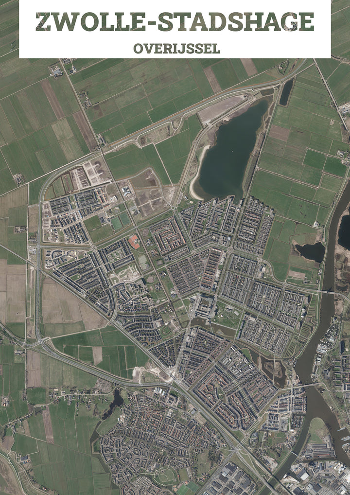 Luchtfoto van Zwolle-Stadshage