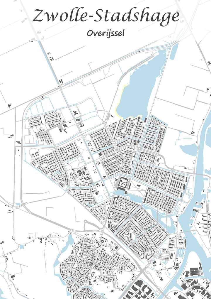 Stadskaart van Zwolle-Stadshage