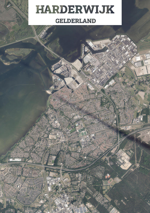 Luchtfoto van Harderwijk