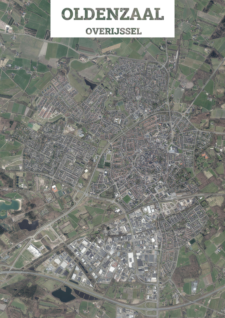 Luchtfoto van Oldenzaal