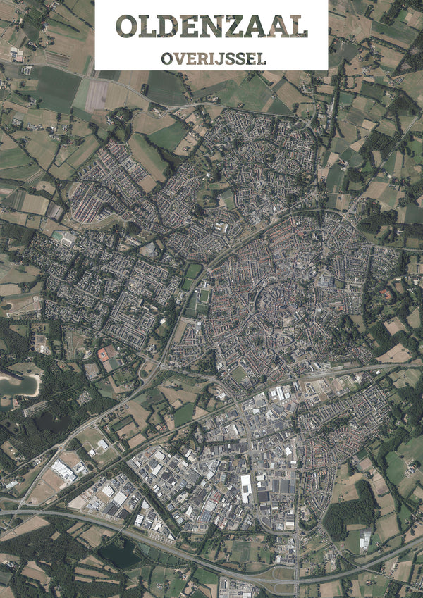 Luchtfoto van Oldenzaal