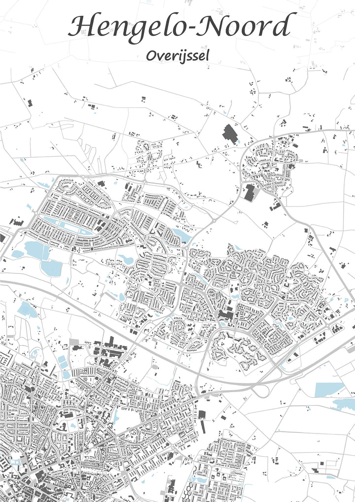 Stadskaart van Hengelo-Noord