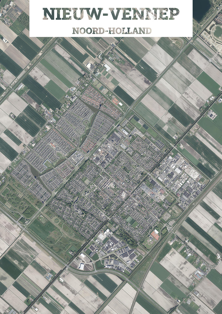 Luchtfoto van Nieuw-Vennep