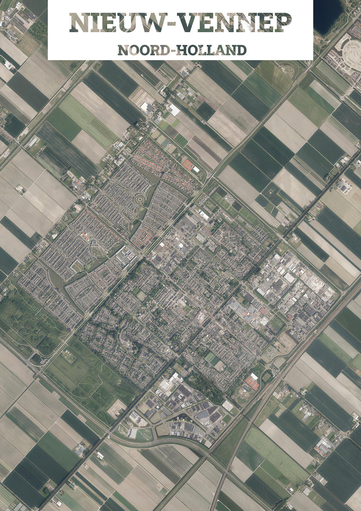 Luchtfoto van Nieuw-Vennep