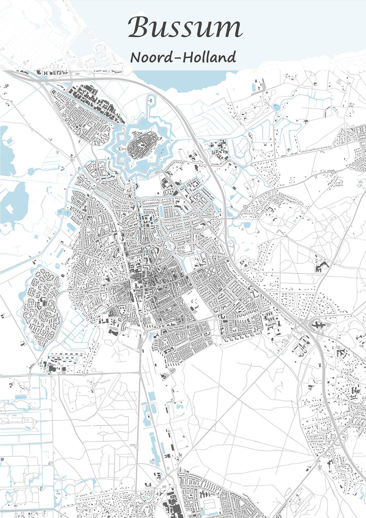 Stadskaart van Bussum