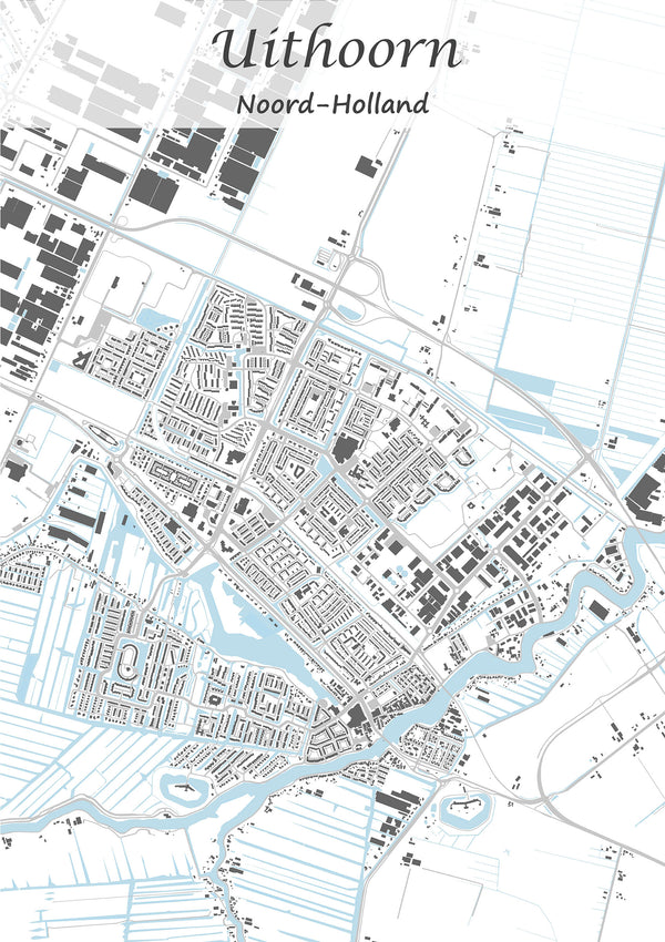 Stadskaart van Uithoorn