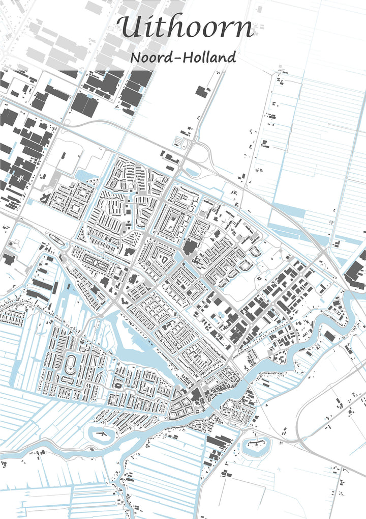 Stadskaart van Uithoorn