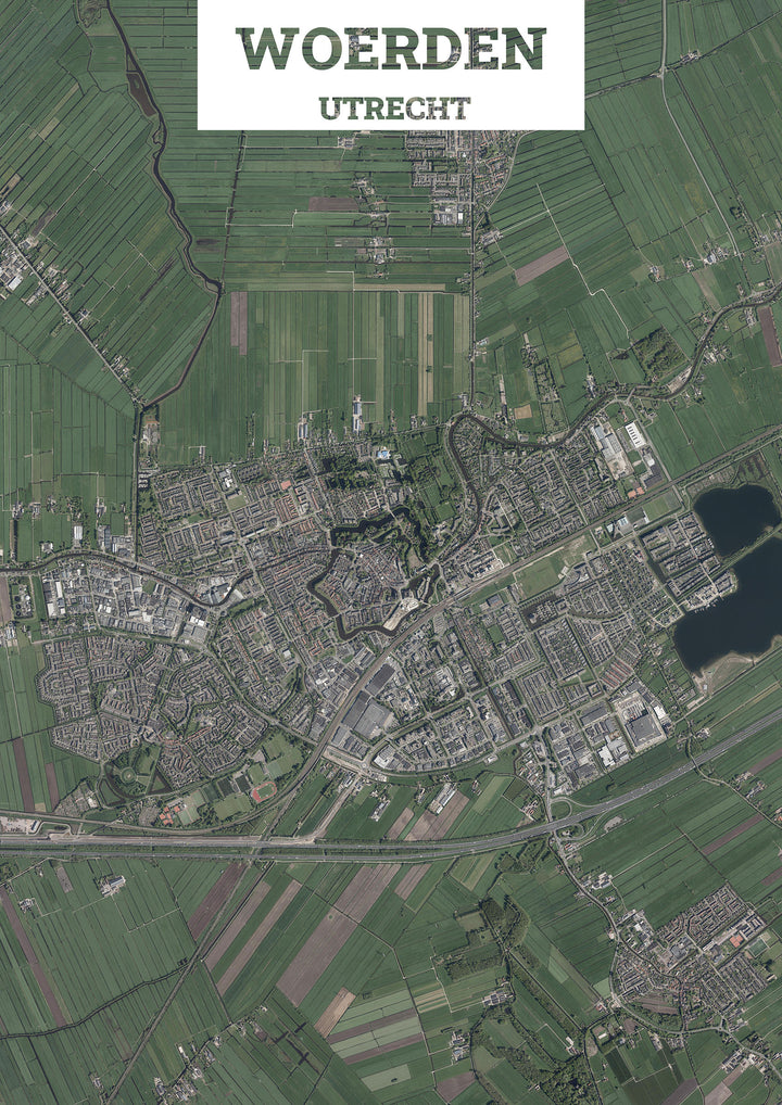 Luchtfoto van Woerden