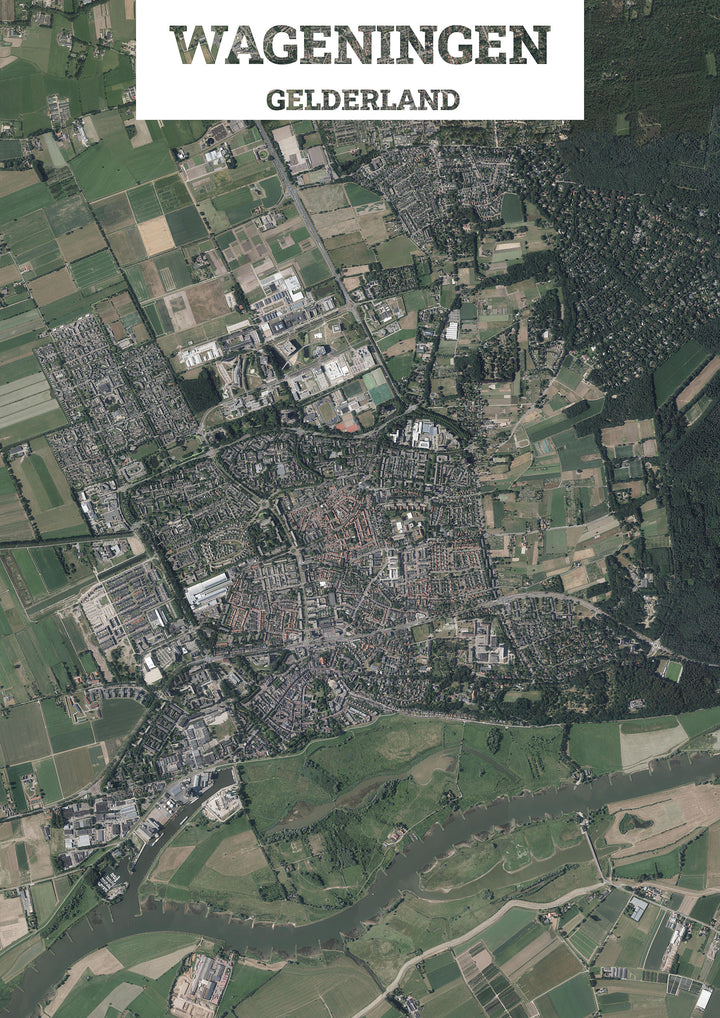 Luchtfoto van Wageningen