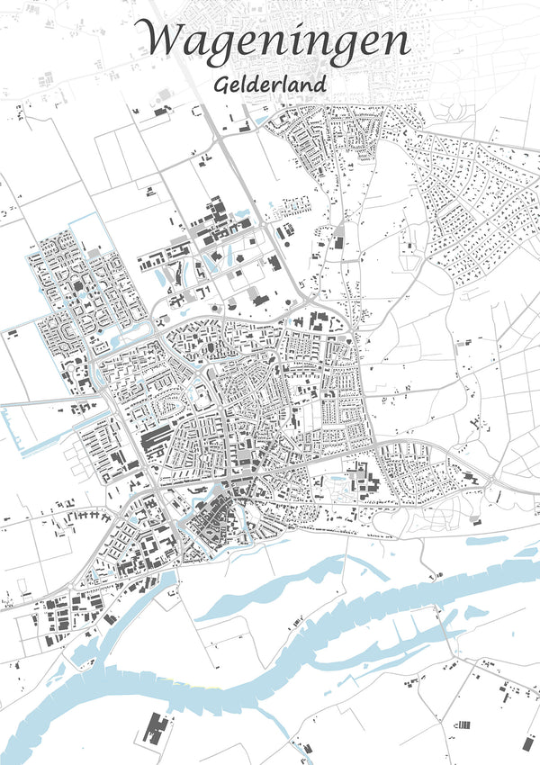 Stadskaart van Wageningen