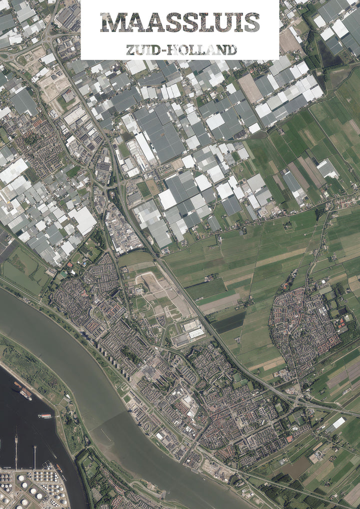Luchtfoto van Maassluis