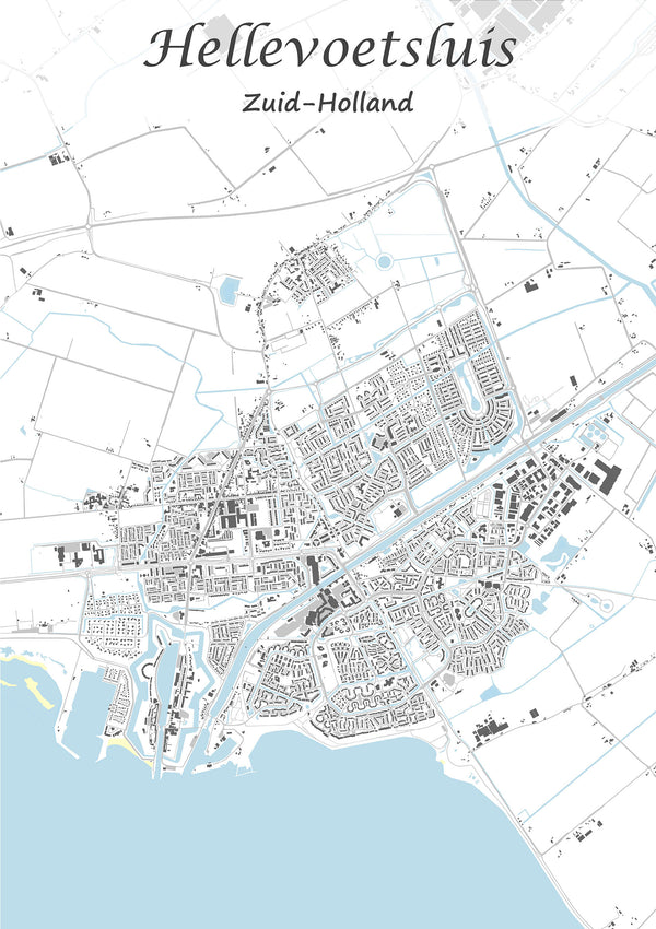 Stadskaart van Hellevoetsluis