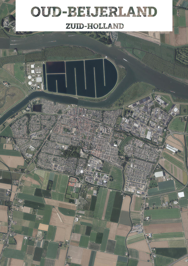 Luchtfoto van Oud-Beijerland