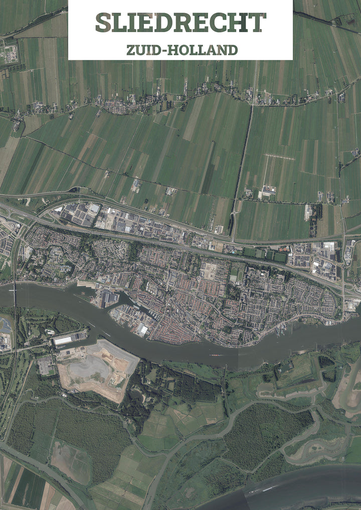 Luchtfoto van Sliedrecht