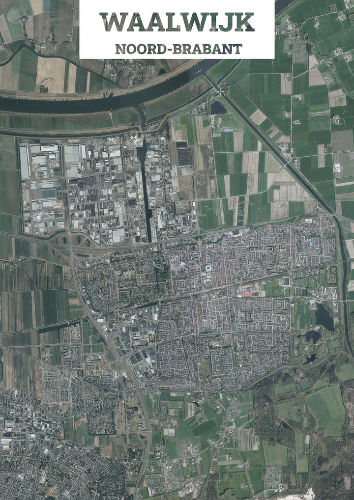 Luchtfoto van Waalwijk