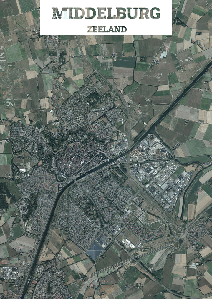 Luchtfoto van Middelburg