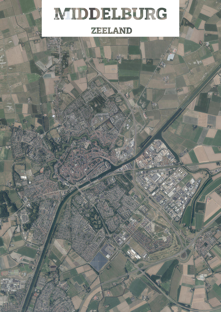 Luchtfoto van Middelburg