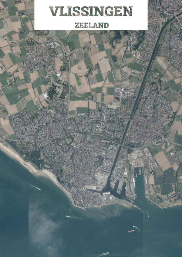 Luchtfoto van Vlissingen