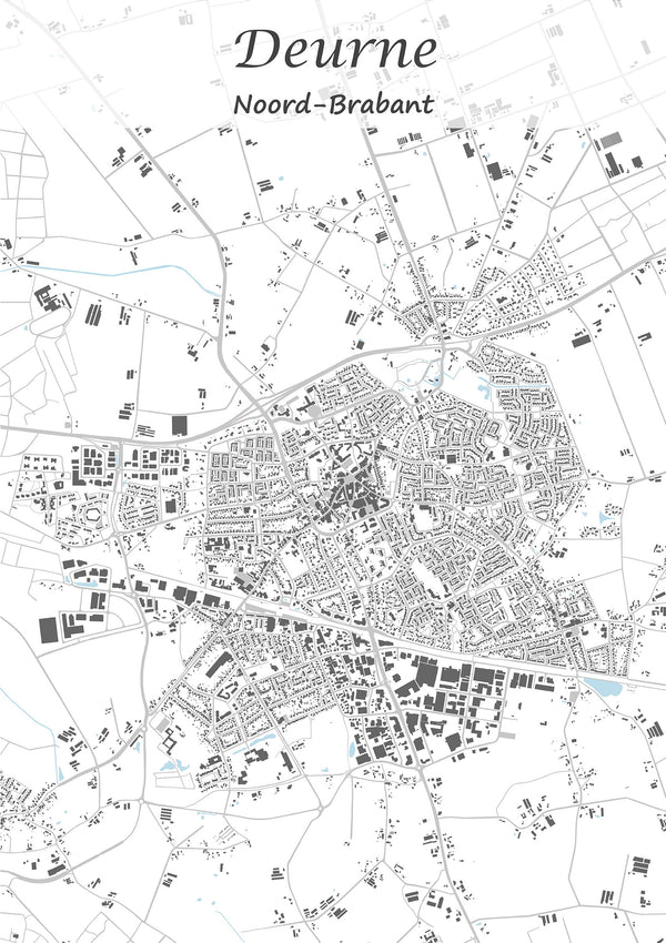 Stadskaart van Deurne
