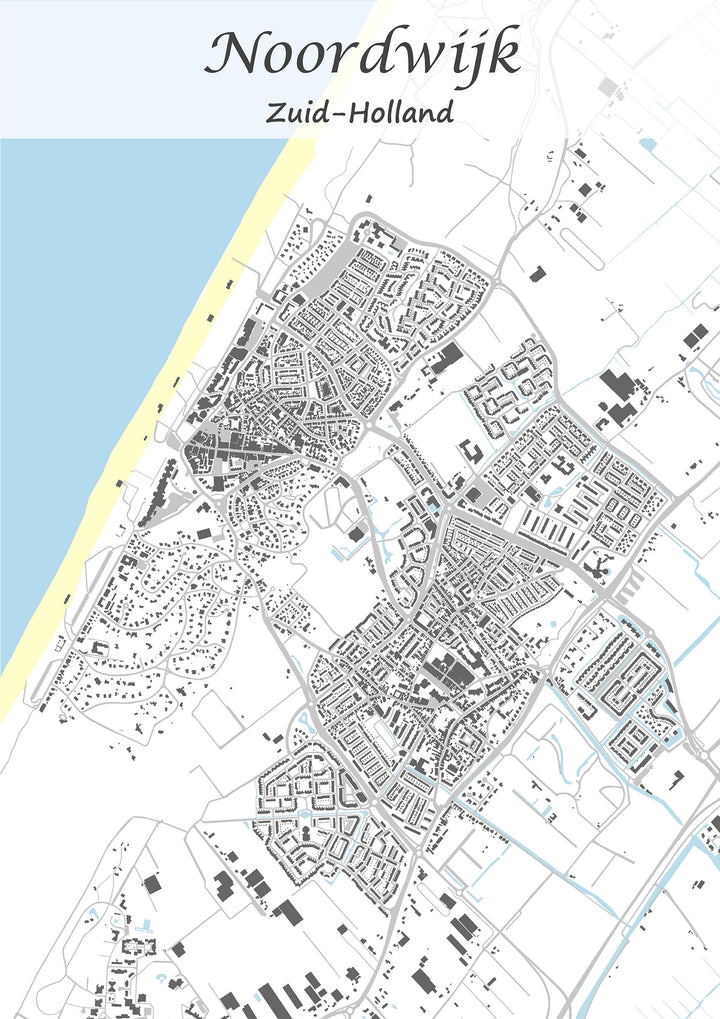 Stadskaart van Noordwijk