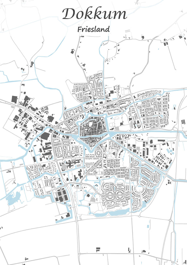Stadskaart van Dokkum