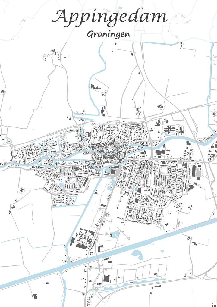 Stadskaart van Appingedam