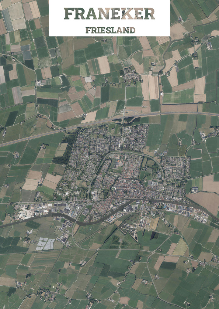 Luchtfoto van Franeker