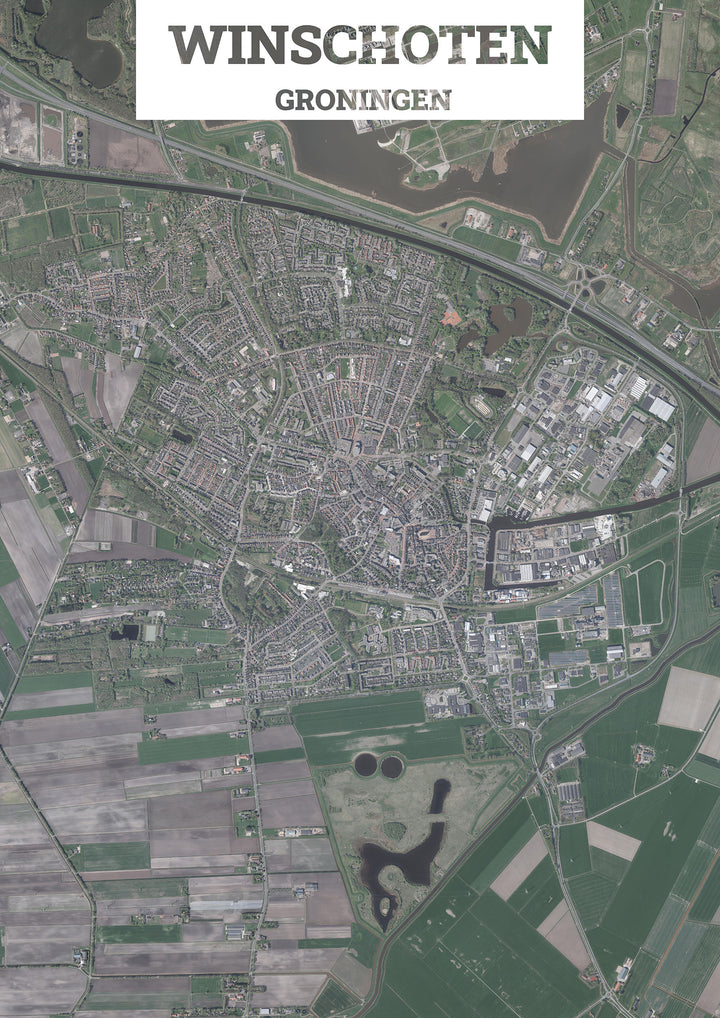 Luchtfoto van Winschoten