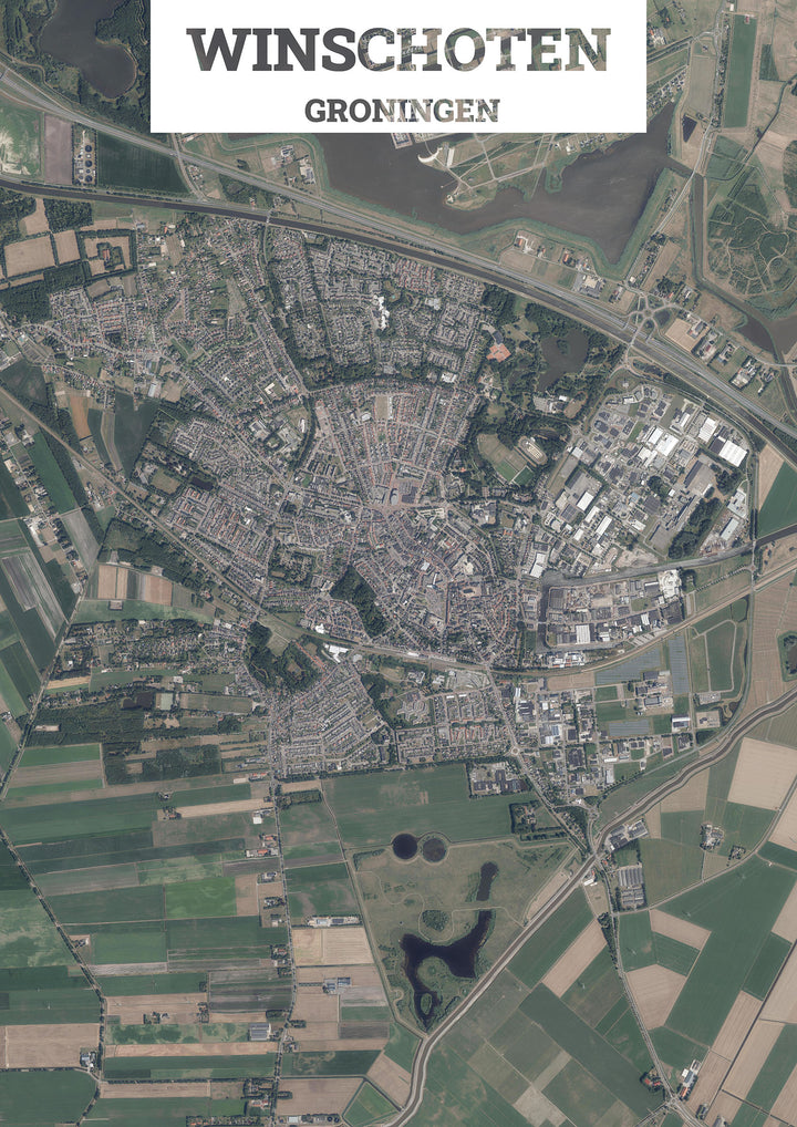 Luchtfoto van Winschoten