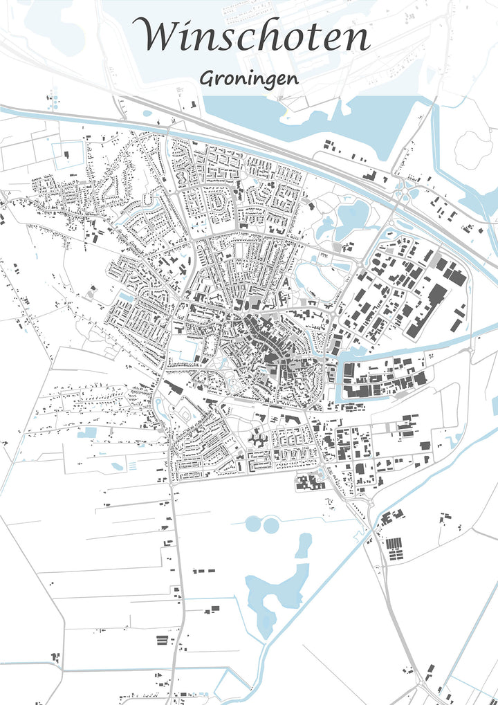 Stadskaart van Winschoten