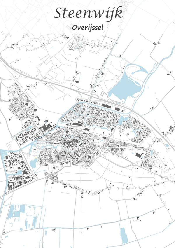 Stadskaart van Steenwijk