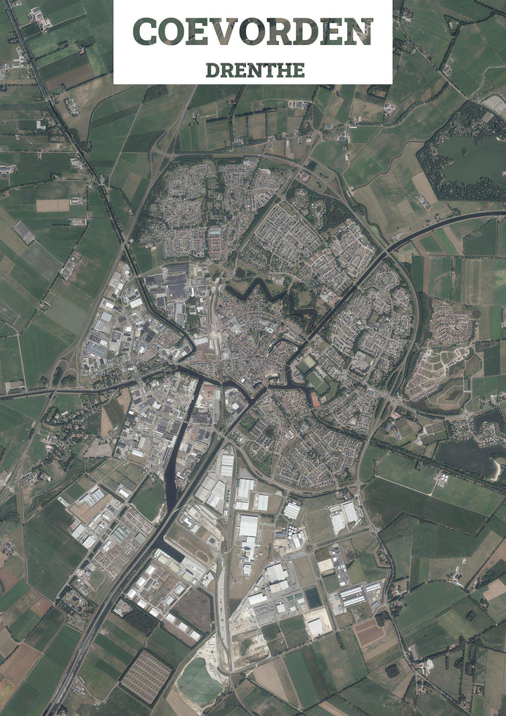 Luchtfoto van Coevorden