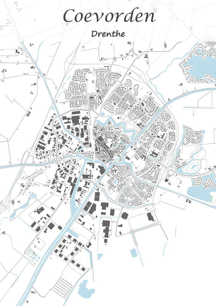 Stadskaart van Coevorden