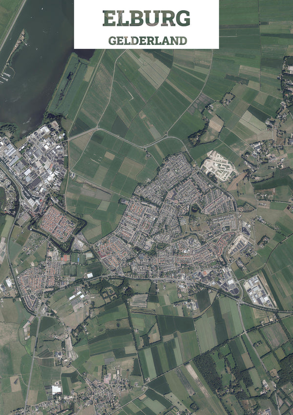 Luchtfoto van Elburg