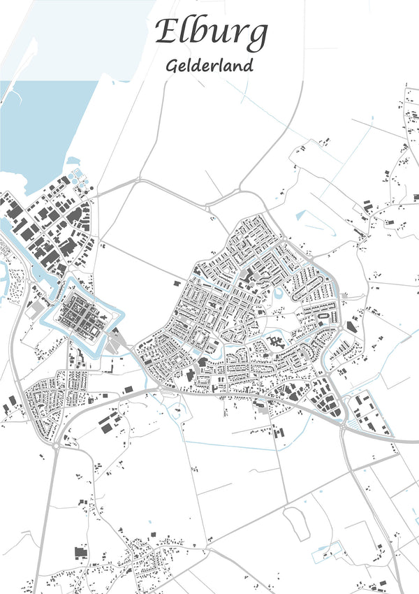Stadskaart van Elburg