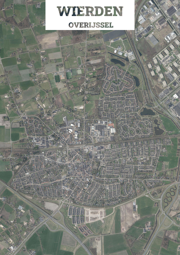 Luchtfoto van Wierden