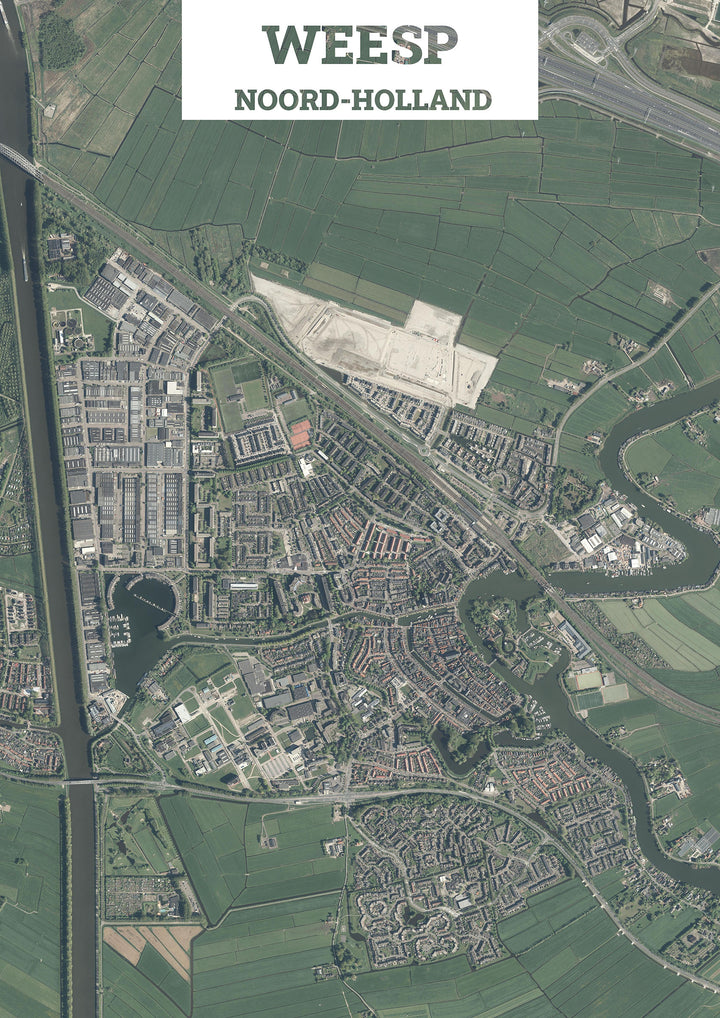 Luchtfoto van Weesp