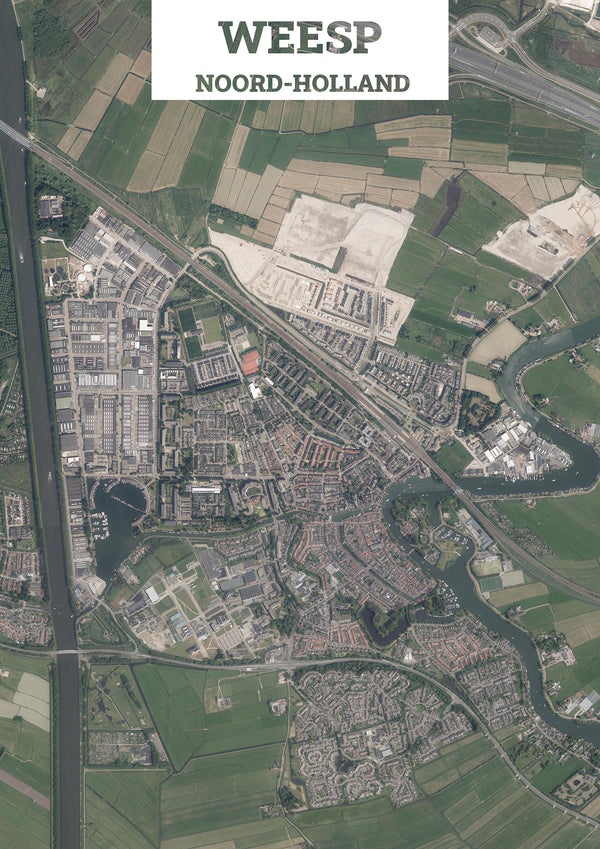 Luchtfoto van Weesp