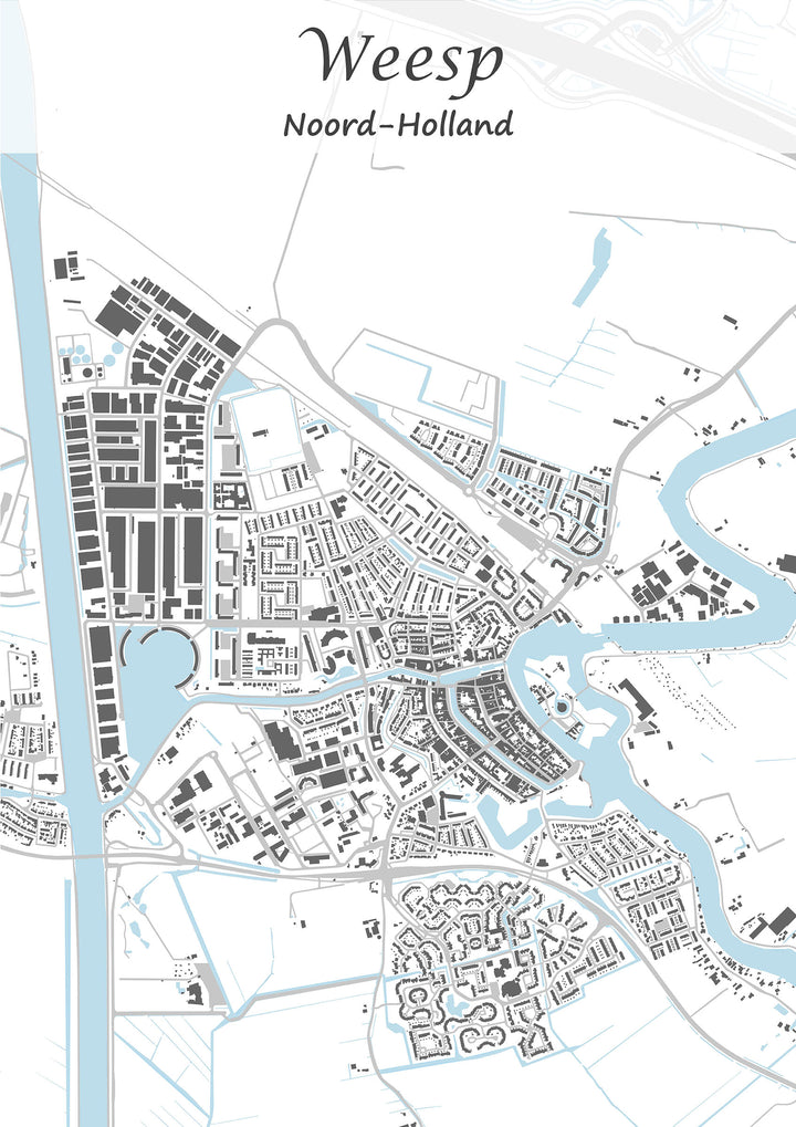 Stadskaart van Weesp