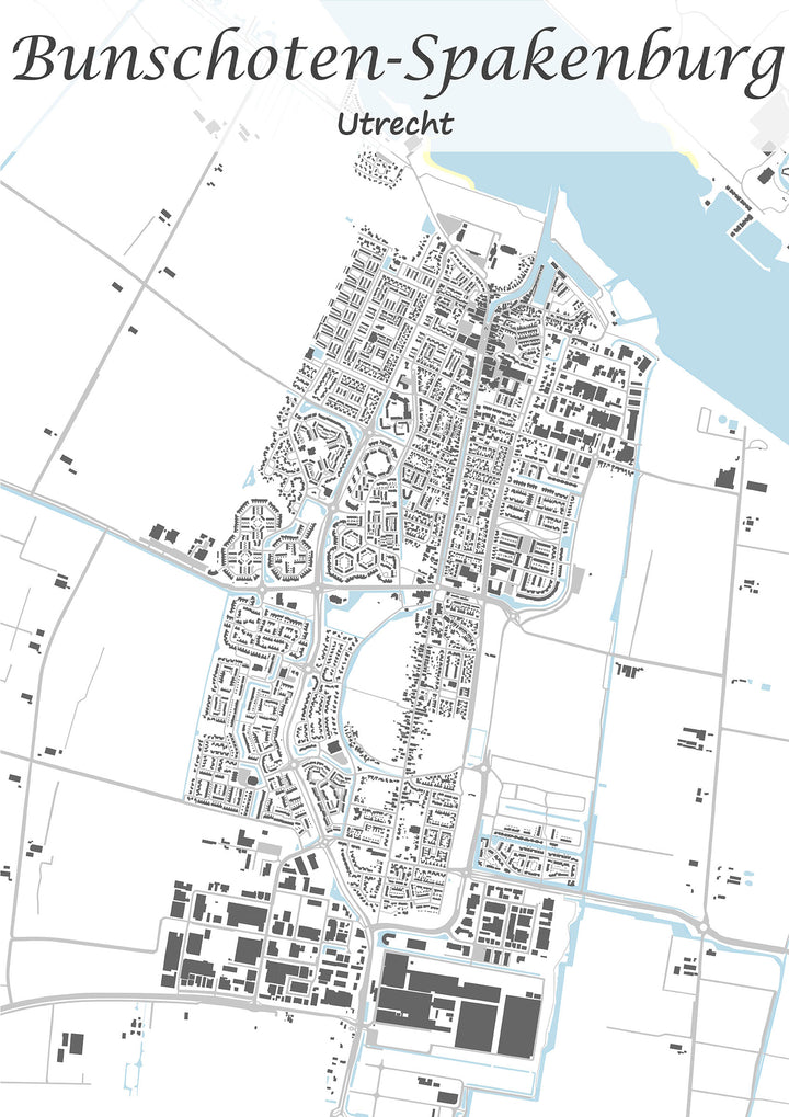 Stadskaart van Bunschoten-Spakenburg