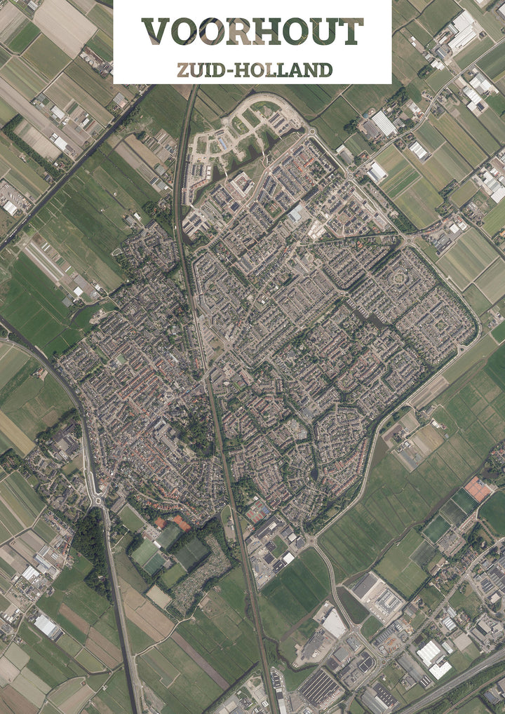 Luchtfoto van Voorhout
