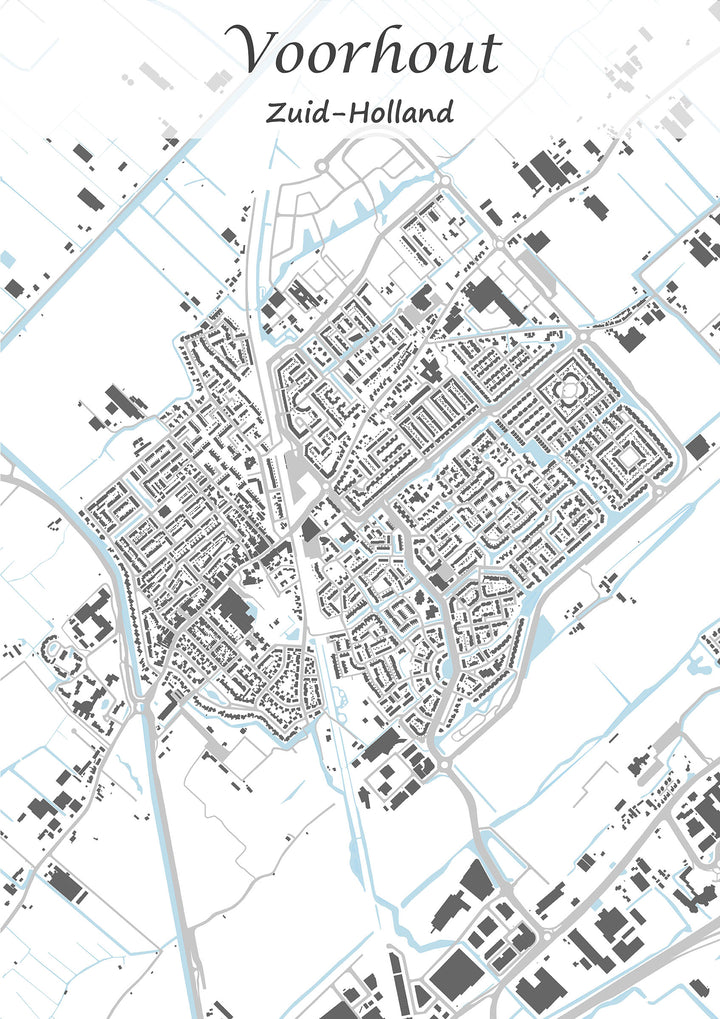 Stadskaart van Voorhout