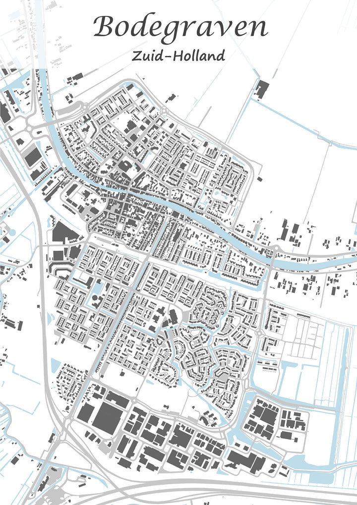 Stadskaart van Bodegraven